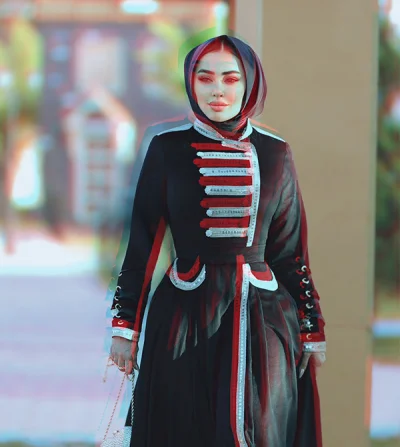 Coat dress from Italian Valentino & Spanish Giober Serma