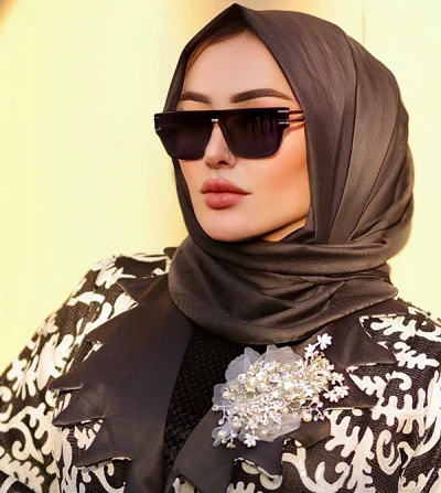 Abaya made of natural Italian leather