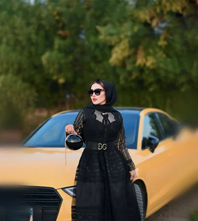 Dress made of French guipure lace