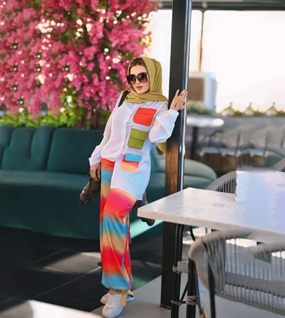 Suit made of natural Italian silk