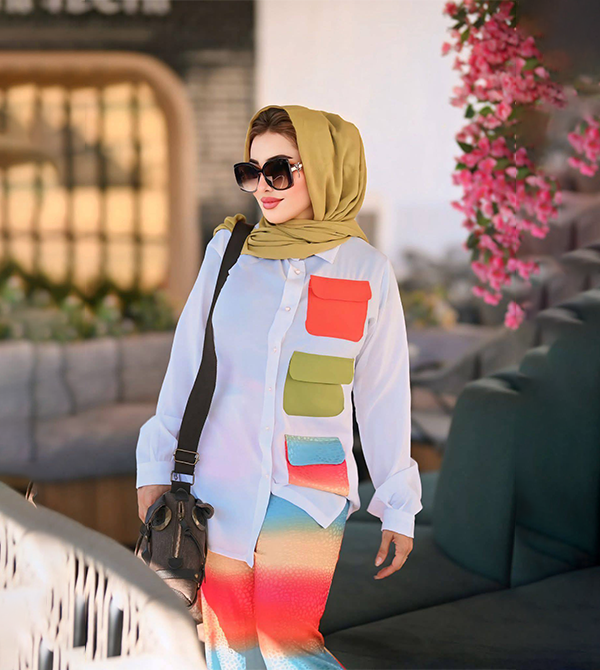 Suit made of natural Italian silk